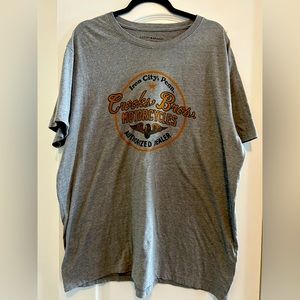 Lucky Brand Los Angeles- men’s Iron city PA Crooks Bros. Motorcycle grey Tshirt
